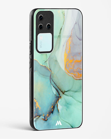 Green Shale Marble Glass Case Phone Cover (Vivo)