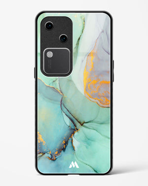Green Shale Marble Glass Case Phone Cover (Vivo)