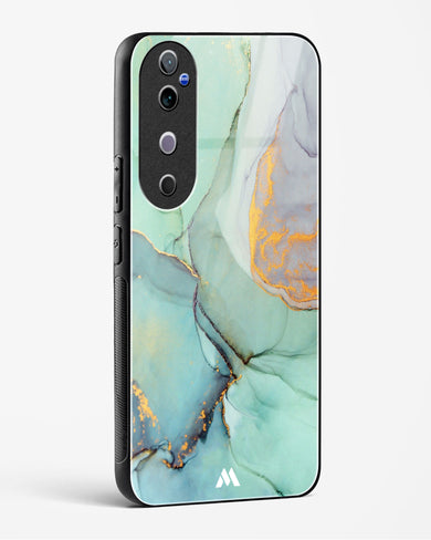 Green Shale Marble Glass Case Phone Cover (Vivo)