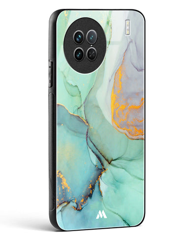 Green Shale Marble Glass Case Phone Cover-(Vivo)