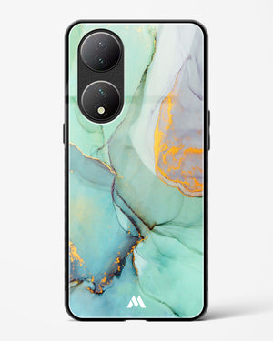 Green Shale Marble Glass Case Phone Cover (Vivo)