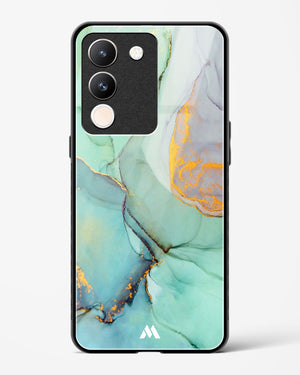 Green Shale Marble Glass Case Phone Cover (Vivo)