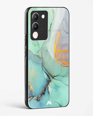 Green Shale Marble Glass Case Phone Cover (Vivo)