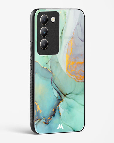Green Shale Marble Glass Case Phone Cover (Vivo)