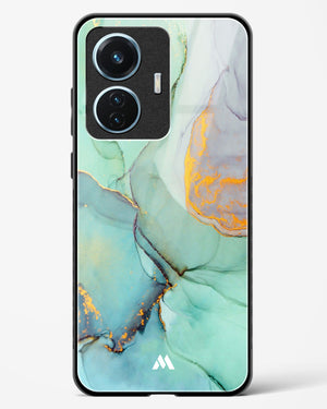 Green Shale Marble Glass Case Phone Cover (Vivo)