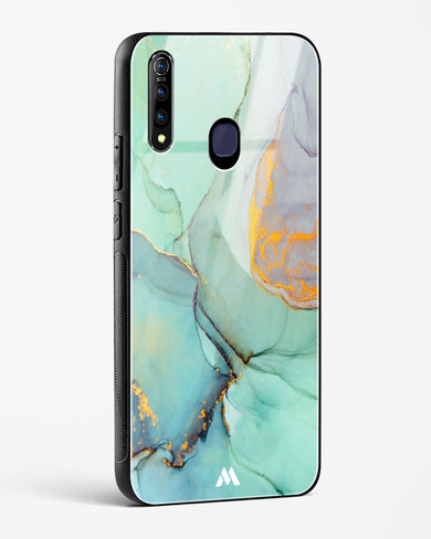 Green Shale Marble Glass Case Phone Cover (Vivo)