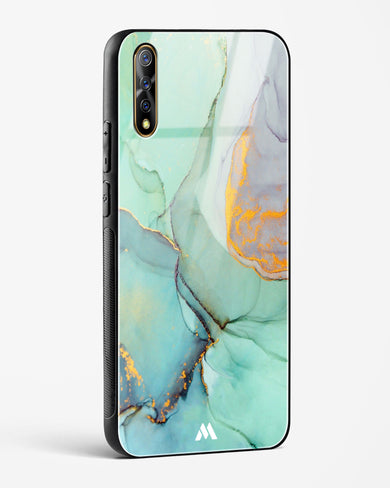 Green Shale Marble Glass Case Phone Cover (Vivo)