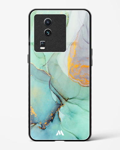 Green Shale Marble Glass Case Phone Cover-(Vivo)