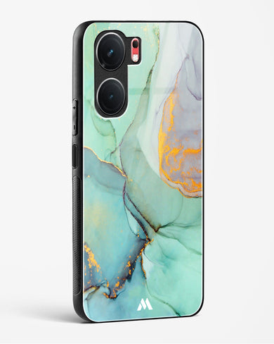 Green Shale Marble Glass Case Phone Cover (Vivo)