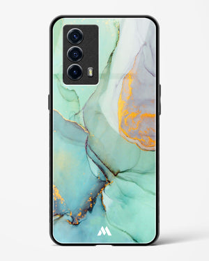 Green Shale Marble Glass Case Phone Cover (Vivo)