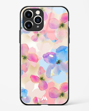Watercolour Daisies Glass Case Phone Cover (Apple)