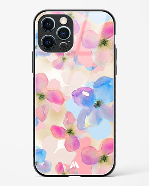 Watercolour Daisies Glass Case Phone Cover (Apple)