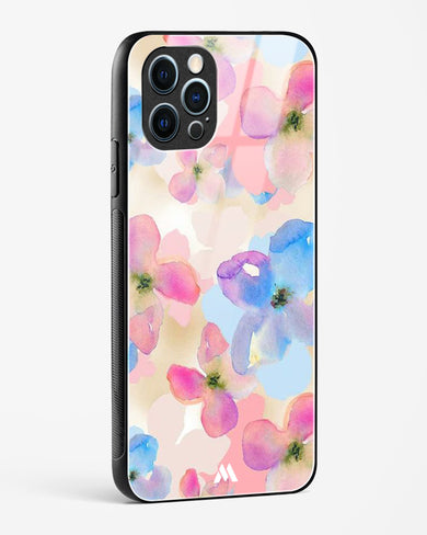 Watercolour Daisies Glass Case Phone Cover (Apple)