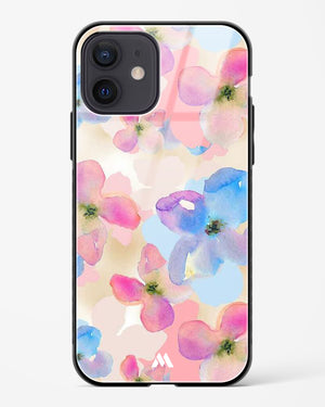 Watercolour Daisies Glass Case Phone Cover (Apple)