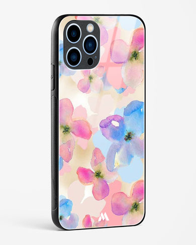 Watercolour Daisies Glass Case Phone Cover (Apple)