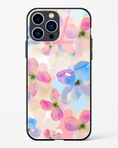Watercolour Daisies Glass Case Phone Cover (Apple)