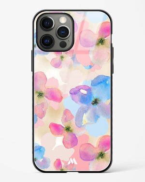 Watercolour Daisies Glass Case Phone Cover (Apple)