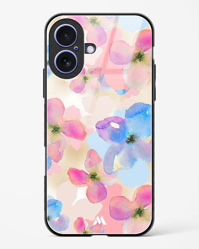 Watercolour Daisies Glass Case Phone Cover (Apple)