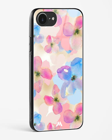 Watercolour Daisies Glass Case Phone Cover (Apple)