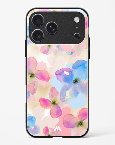 Watercolour Daisies Glass Case Phone Cover (Apple)