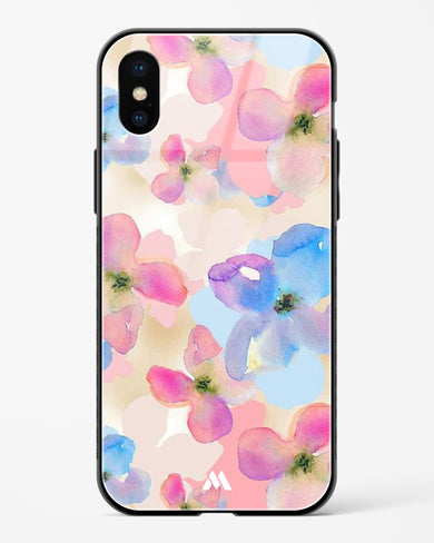 Watercolour Daisies Glass Case Phone Cover (Apple)