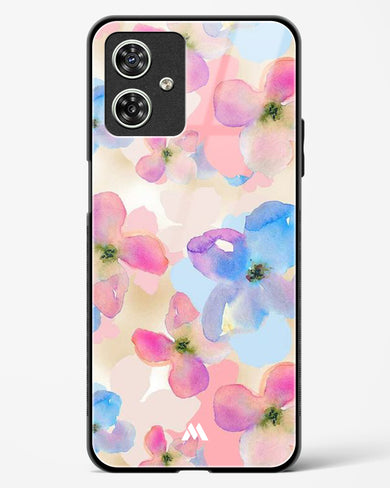 Watercolour Daisies Glass Case Phone Cover-(Motorola)