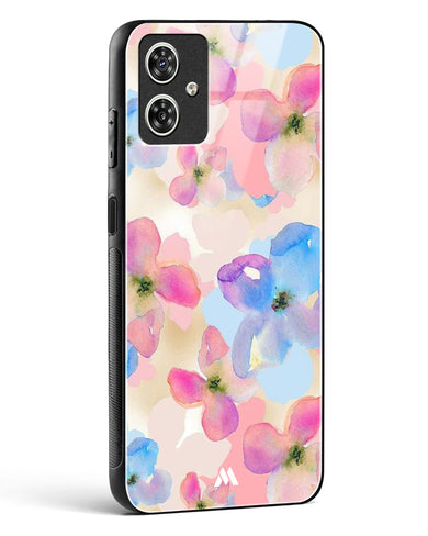 Watercolour Daisies Glass Case Phone Cover-(Motorola)