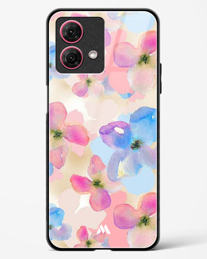 Watercolour Daisies Glass Case Phone Cover-(Motorola)