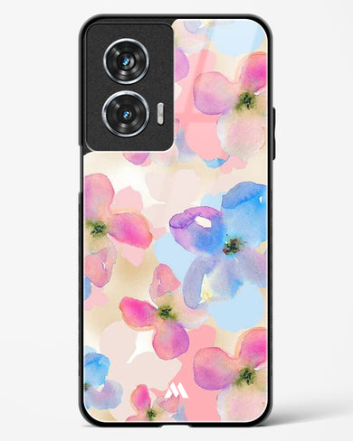 Watercolour Daisies Glass Case Phone Cover (Motorola)