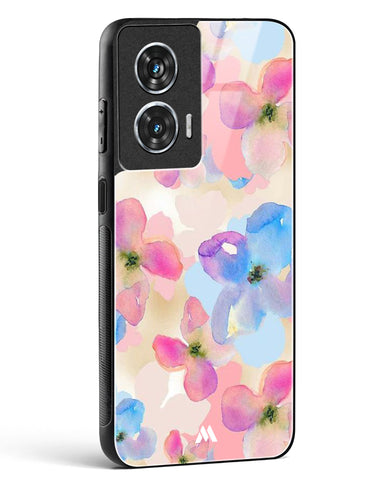 Watercolour Daisies Glass Case Phone Cover (Motorola)