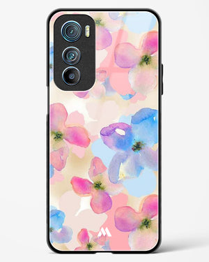 Watercolour Daisies Glass Case Phone Cover-(Motorola)