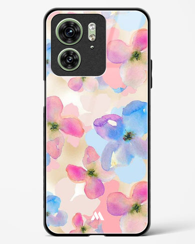 Watercolour Daisies Glass Case Phone Cover (Motorola)