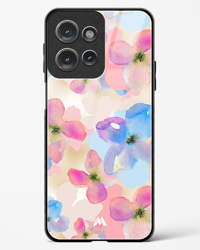 Watercolour Daisies Glass Case Phone Cover (Motorola)