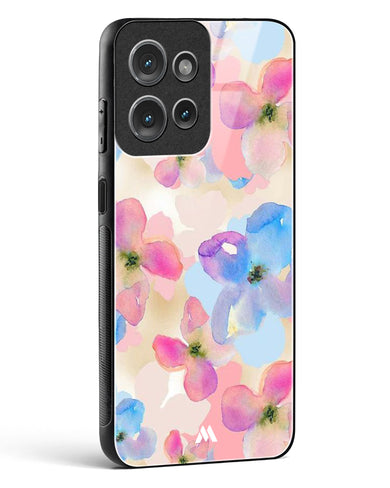 Watercolour Daisies Glass Case Phone Cover (Motorola)