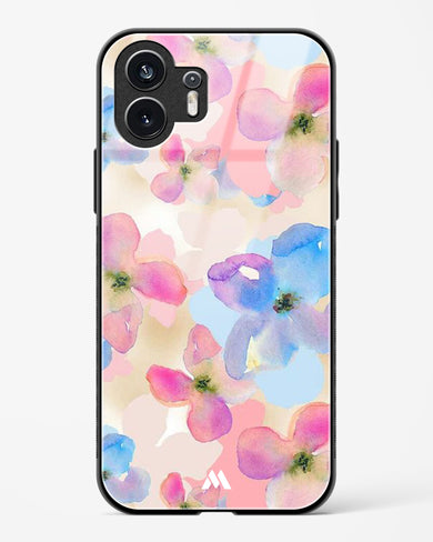 Watercolour Daisies Glass Case Phone Cover (Nothing)