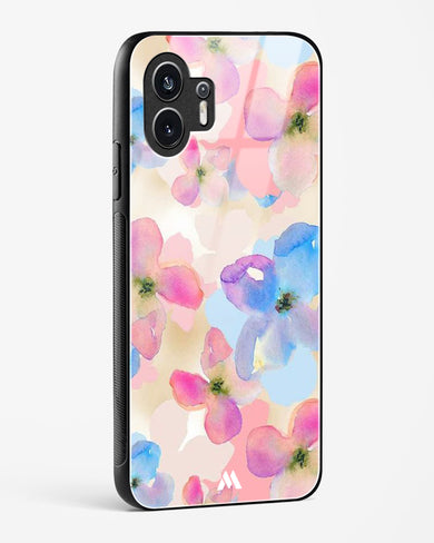 Watercolour Daisies Glass Case Phone Cover (Nothing)