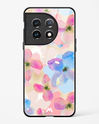 Watercolour Daisies Glass Case Phone Cover (OnePlus)