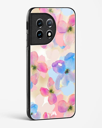 Watercolour Daisies Glass Case Phone Cover (OnePlus)