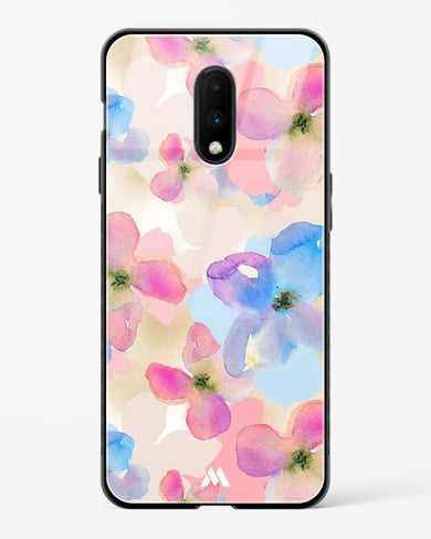 Watercolour Daisies Glass Case Phone Cover (OnePlus)