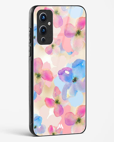 Watercolour Daisies Glass Case Phone Cover (OnePlus)