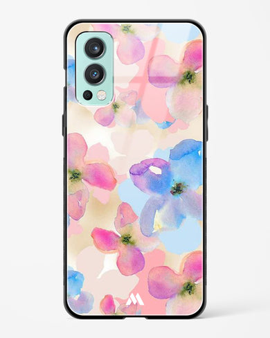 Watercolour Daisies Glass Case Phone Cover (OnePlus)