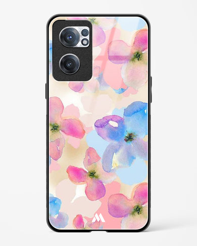 Watercolour Daisies Glass Case Phone Cover (OnePlus)