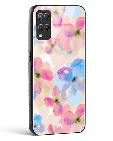 Watercolour Daisies Glass Case Phone Cover (Oppo)