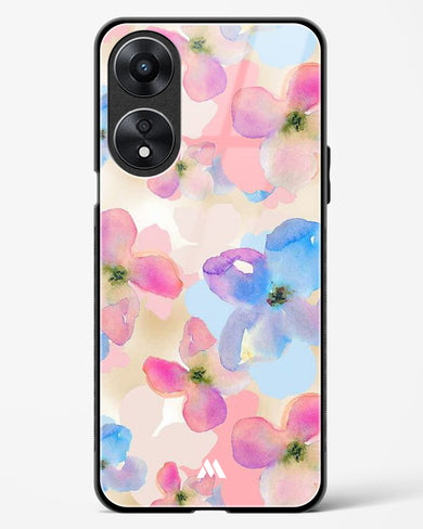 Watercolour Daisies Glass Case Phone Cover (Oppo)