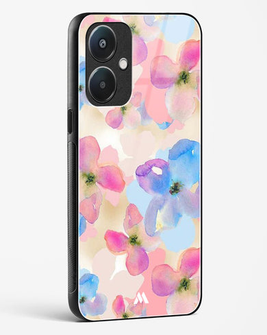 Watercolour Daisies Glass Case Phone Cover (Oppo)