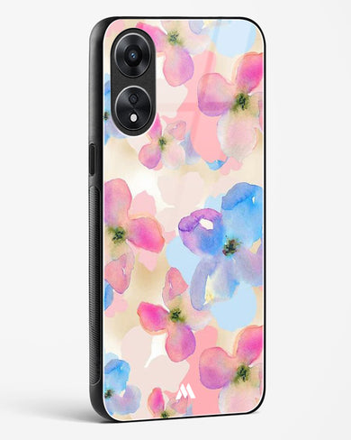 Watercolour Daisies Glass Case Phone Cover (Oppo)