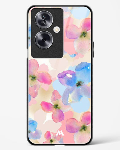 Watercolour Daisies Glass Case Phone Cover (Oppo)