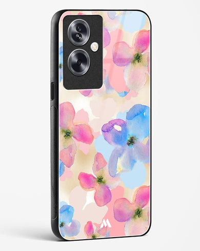 Watercolour Daisies Glass Case Phone Cover (Oppo)