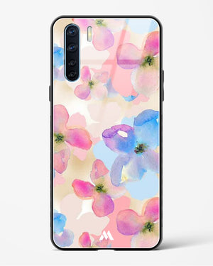 Watercolour Daisies Glass Case Phone Cover (Oppo)