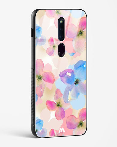 Watercolour Daisies Glass Case Phone Cover (Oppo)